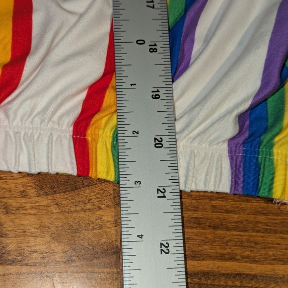 Marci Rainbow Stripe Top size Large - Picture 9 of 15